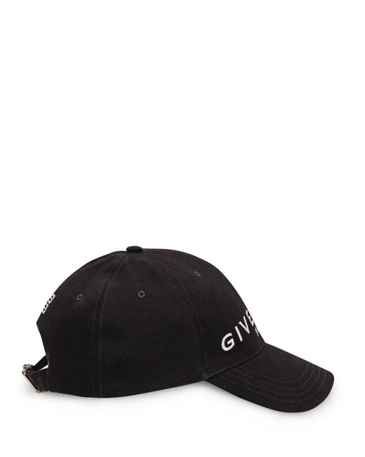 Givenchy Black Logo Baseball Cap for men