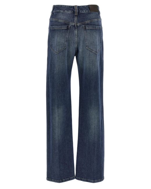 Brunello Cucinelli Blue Cotton Relaxed Fit Jeans Clothing