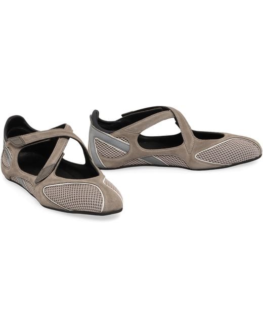 The Attico Black Ballerina Flats Floor 01 Polyurethane Shoes