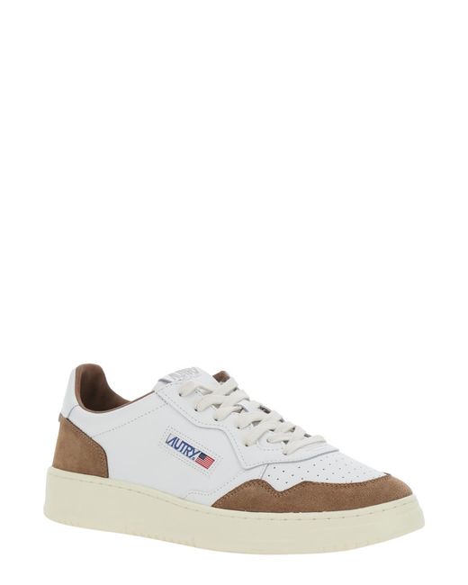 Autry White Sneakers Medalist Suede Trainers for men