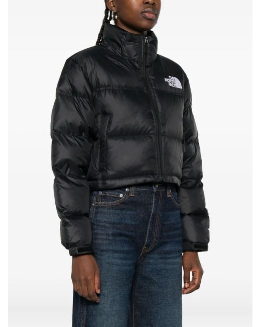 The North Face Black Cropped Puffer Jacket