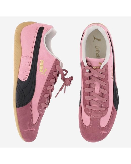 PUMA Pink Speedcat Og Sneakers Leather Trainers