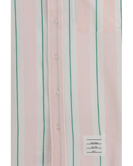 Thom Browne White Button-Down Shirt Cotton for men