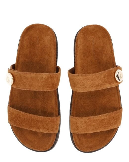 Tory Burch Brown Sandals Romy Calf Leather