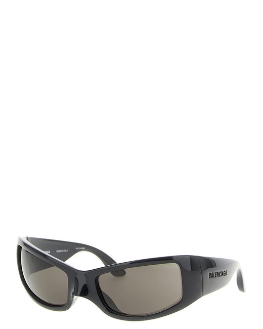 Balenciaga Brown 'Raven Cat' Sunglasses for men