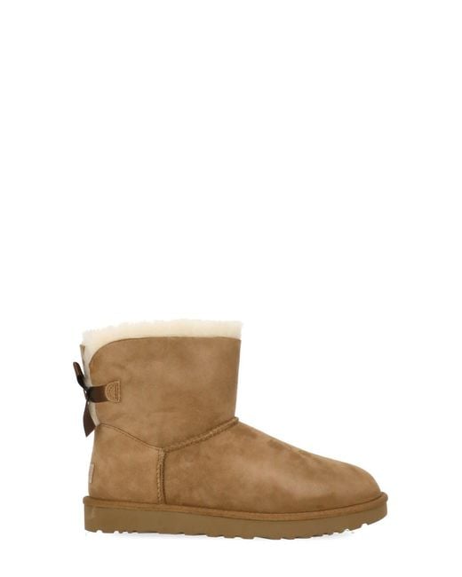 Ugg Brown Mini Bailey Bow Ii Boots