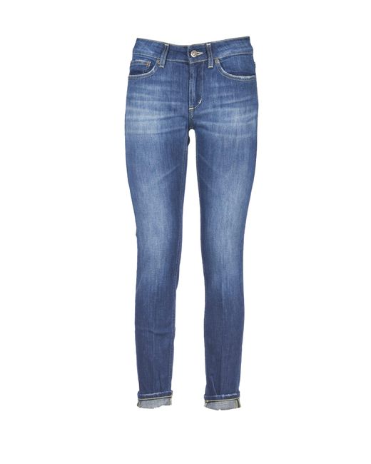 Dondup Blue Mid-rise Skinny Jeans