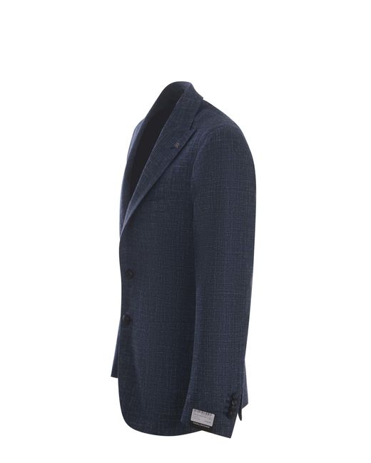Tagliatore Blue Single-Breasted Jacket for men