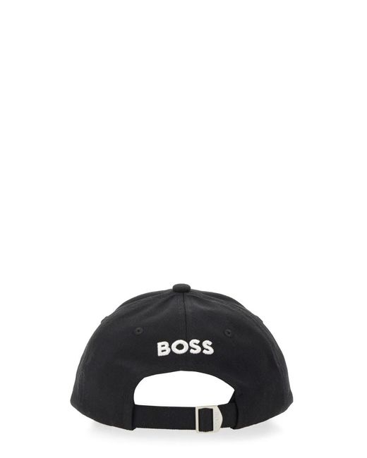 Boss Black Twill Baseball Cap for men