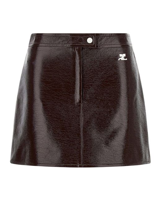 Courreges Brown Skirt