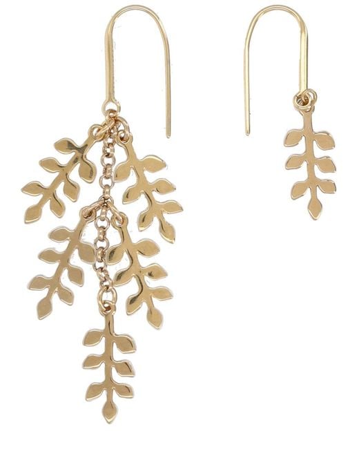 Isabel Marant Metallic Pendant Earrings Color Brass