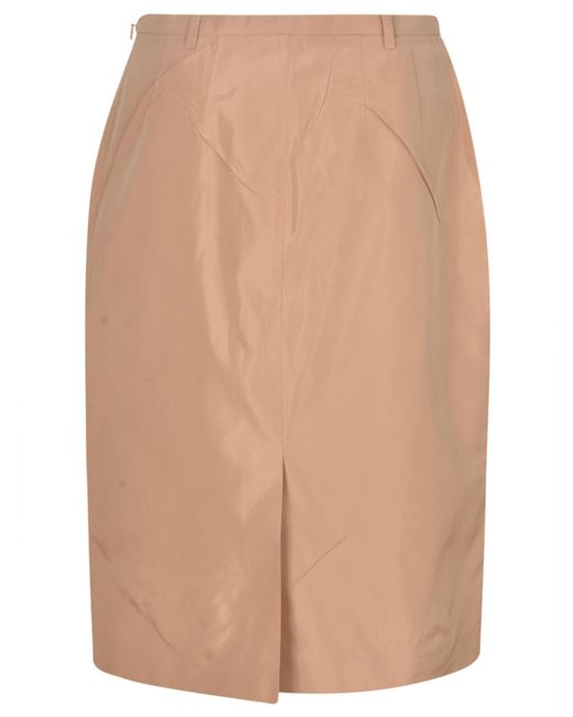 Prada Natural Classic Mid-Length Skirt