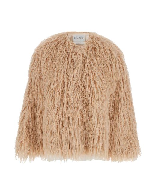 Forte Forte Natural Jacket With Hidden Fastening And Internal Lining