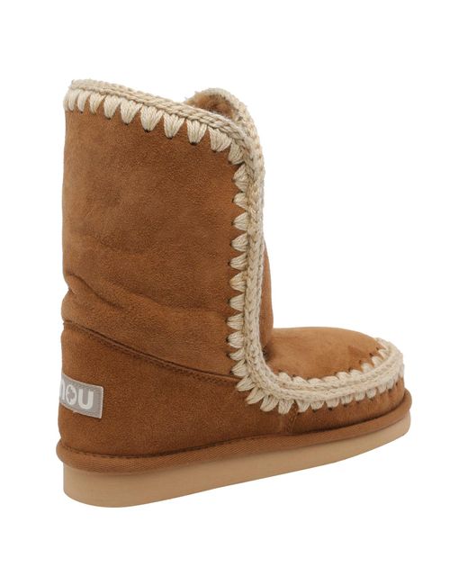Mou Brown Suede Eskimo 24 Boots