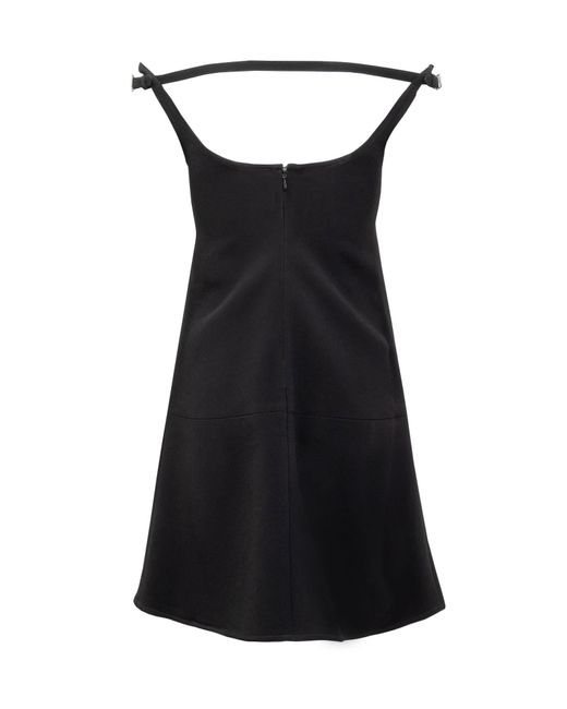 Courreges Black Ellipse Mini Dress