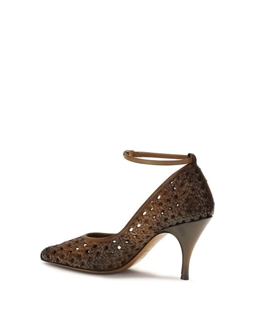 Miu Miu Brown Pumps Woven Leather