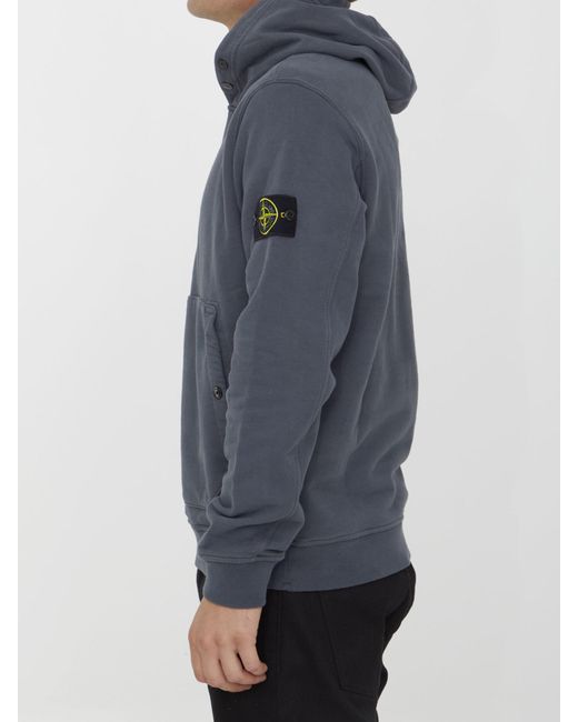 Stone island hoodie hot sale dark grey