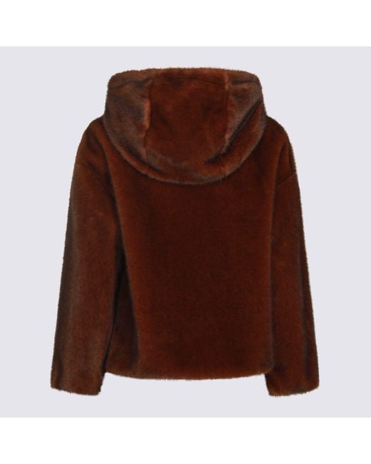 Herno Dark Brown Cotton Casual Jacket