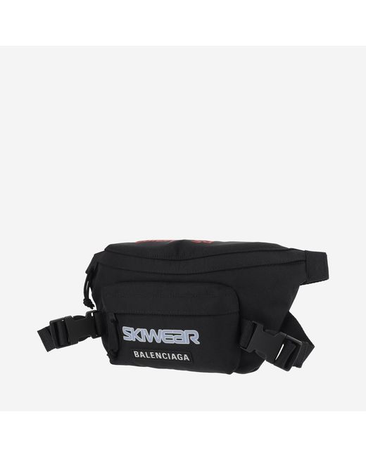 Balenciaga Black Nylon Skiswear Fanny Pack for men