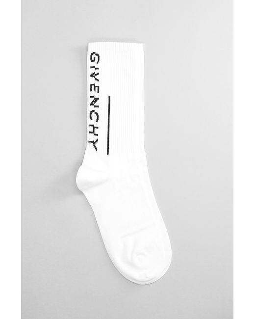 Givenchy Socks In White Cotton for men