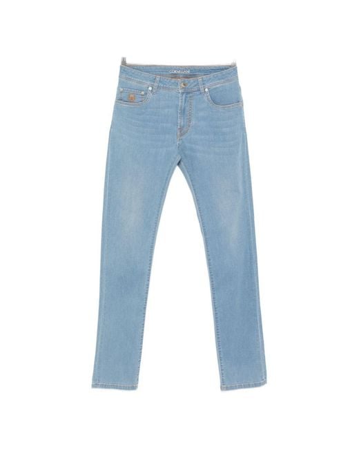 Corneliani Blue Jeans Cotone Elastan for men