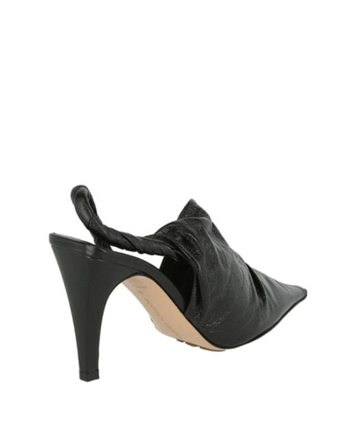 Bottega Veneta Black Bv Point Leather Pumps