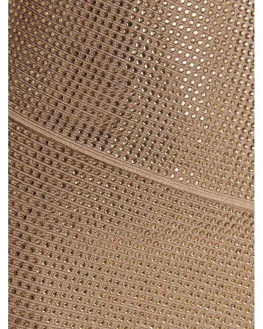 ANDREADAMO Natural Viscose Mini Skirt