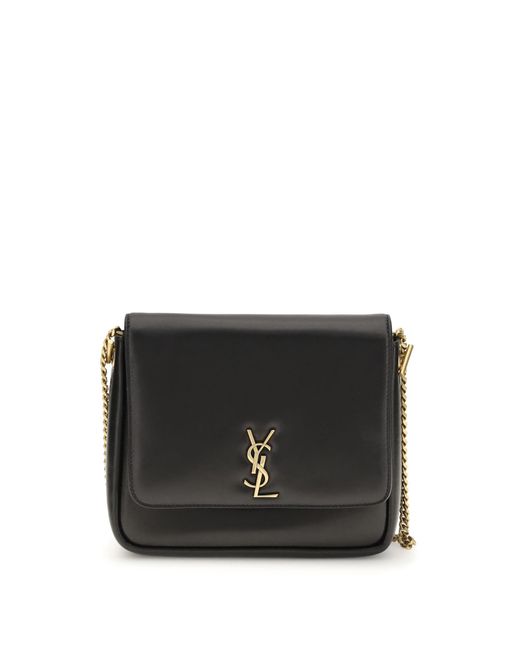 Saint Laurent Black Leather Shoulder Bag