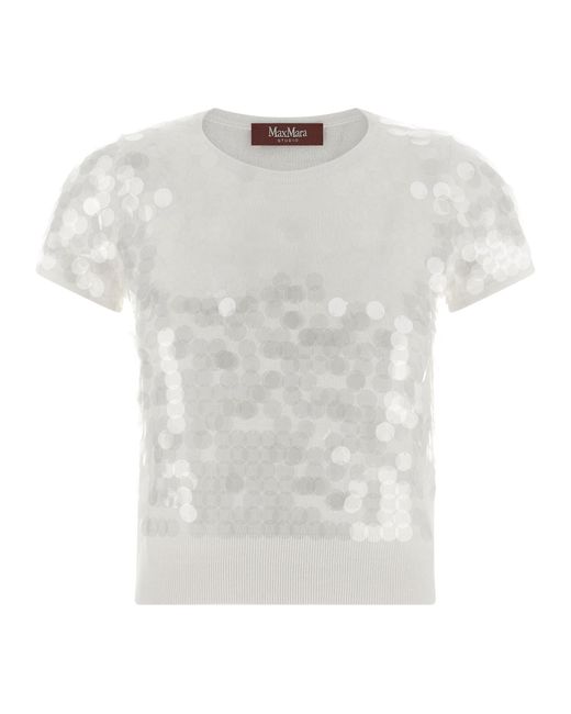Max Mara White 'Saio' Sweater