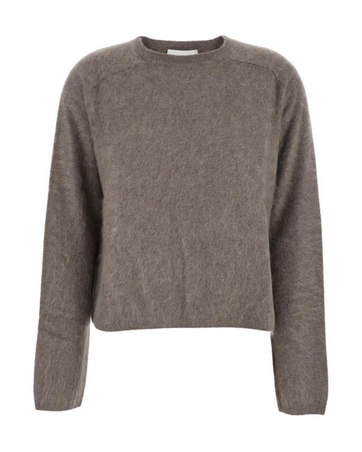 Lisa Yang Brown Lexia Crewneck Sweater