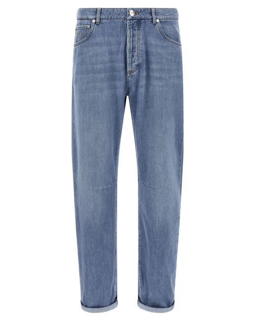 Brunello Cucinelli Blue Denim Jeans for men