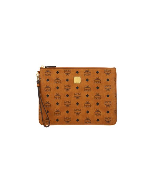 MCM Synthetic Medium Pouch in Cognac (Brown) Save 30 Lyst