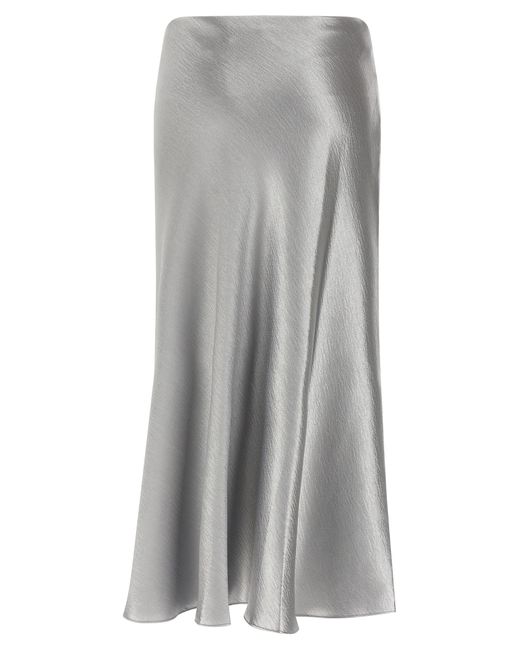 Tory Burch Gray 'Satin' Skirt