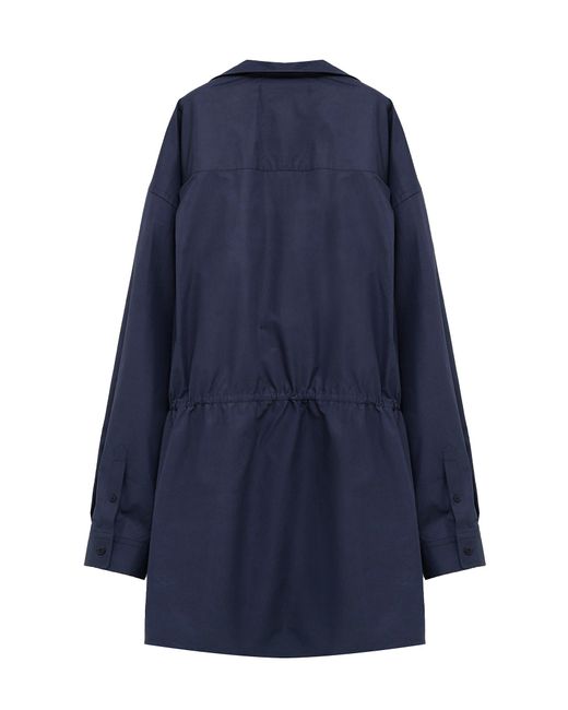 Balenciaga Blue Mini Shirt Style Dress