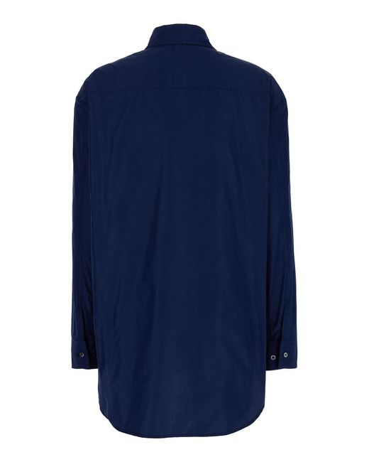 Le Plain Blue Oversized Shirt