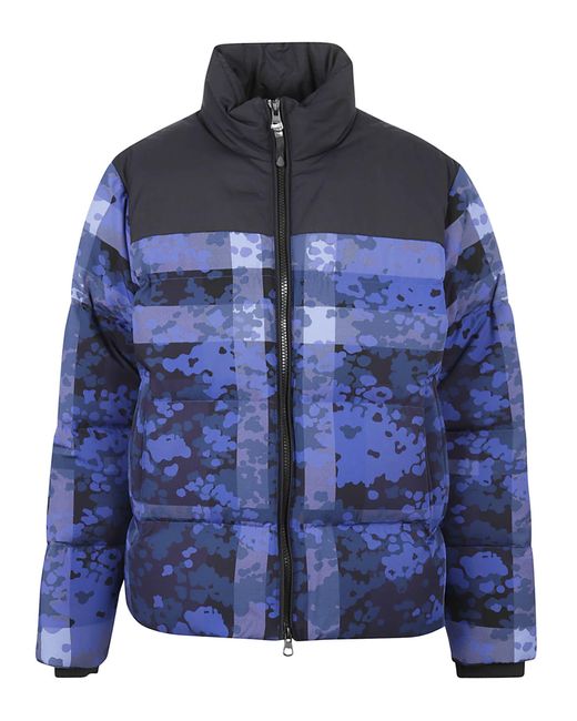 Burberry Wool Buckley Down Jacket in Blue for Men | Lyst UK