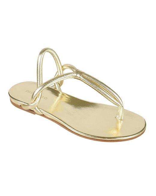 Roberto Del Carlo Metallic Dytt Flash Sandals