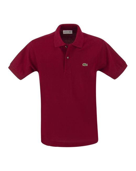 Lacoste Red Classic Fit Cotton Pique Polo Shirt for men