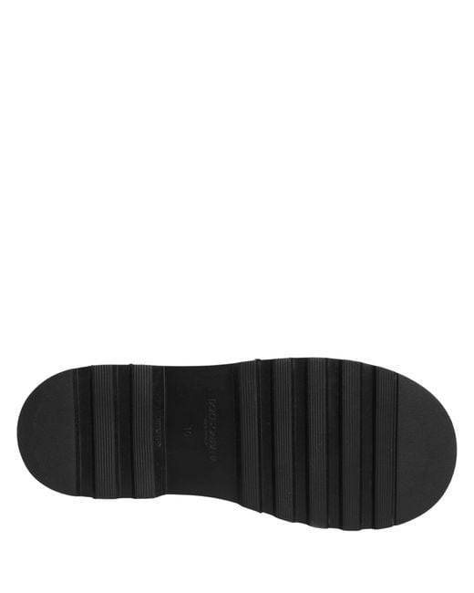 Dolce & Gabbana Black Chelsea Boots Leather Slip On Shoes for men
