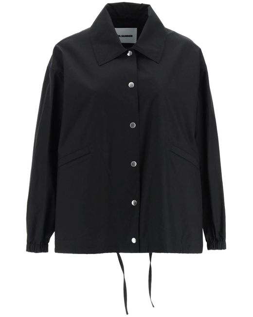 Jil Sander Black Anti-Drop Cotton Jacket