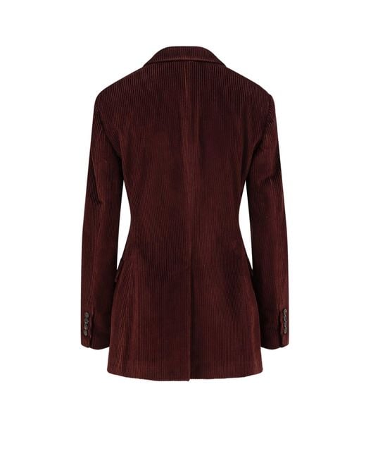 Brunello Cucinelli Purple Corduroy Blazer