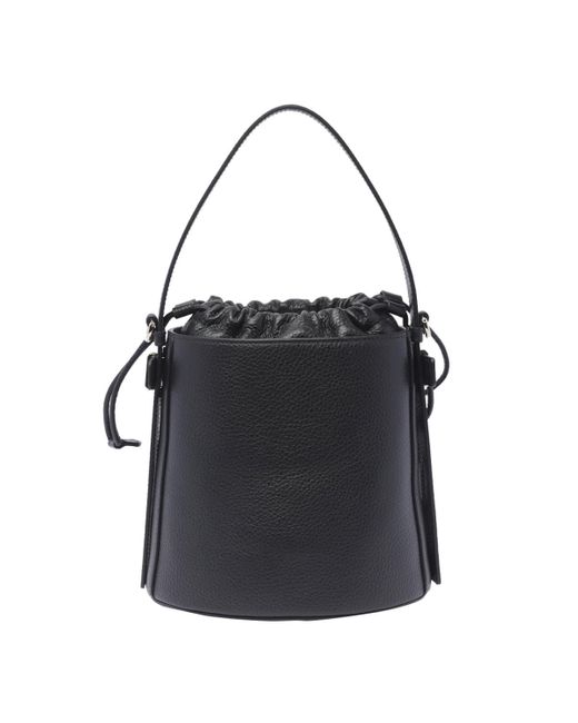 Furla Black Mini Giove Bucket Bag