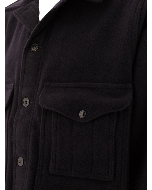 Filson Black Mackinaw Wool Jacket for men