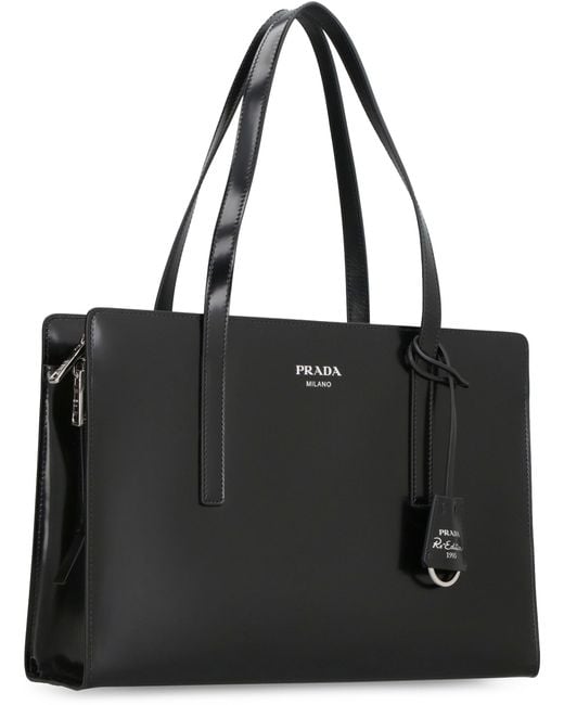 Prada Black Fashionable Re-Edition 1995 Leather Handbag For