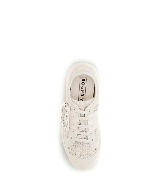 Roger Vivier White Sneakers Viv Skate Upper: Nylon Trainers