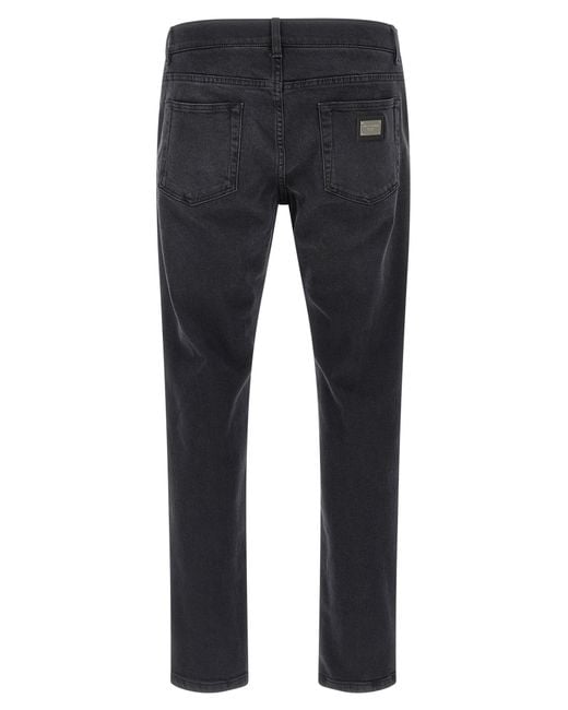 Dolce & Gabbana Blue Stretch Jeans for men