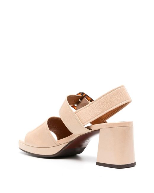 Chie Mihara Pink 70mm Ginka Leather Sandals