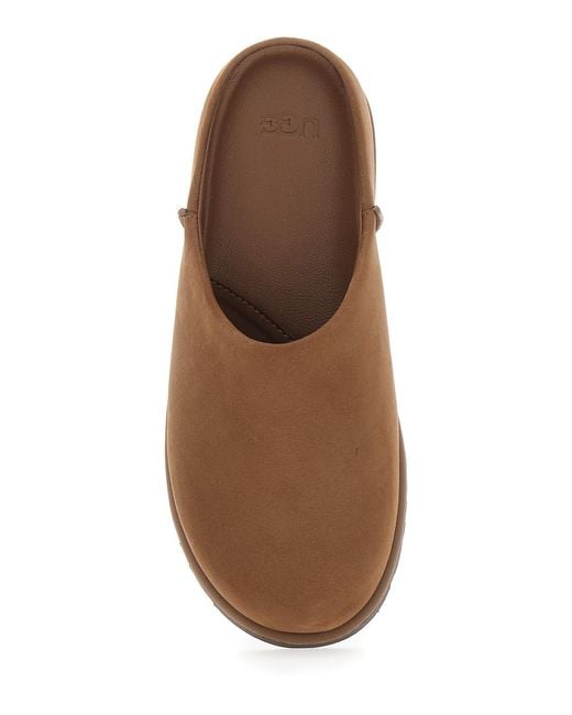 Ugg Brown Mule W Otzo Clog Leather