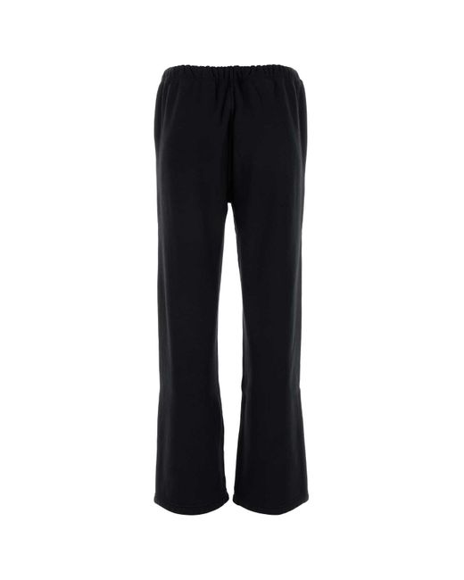T By Alexander Wang Black Cotton Joggers