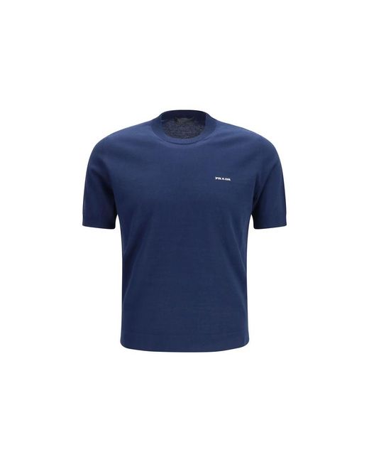 Prada Blue Cotton T for men